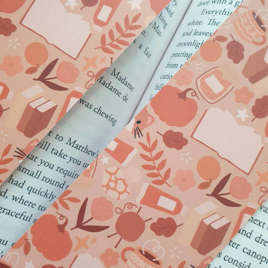 Orange Autumn Bookmark
