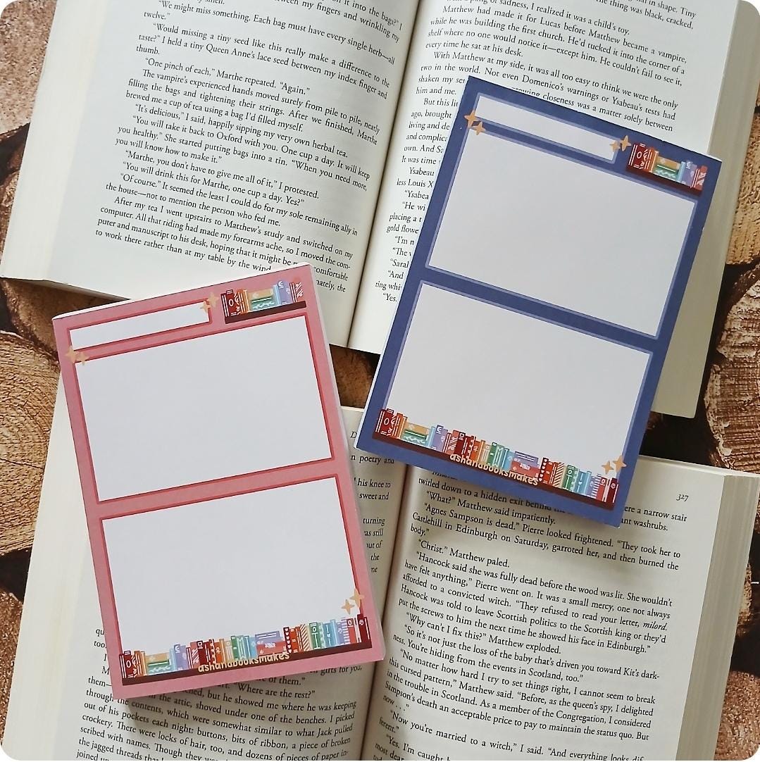 Rainbow Bookshelf A6/A5 Notepad