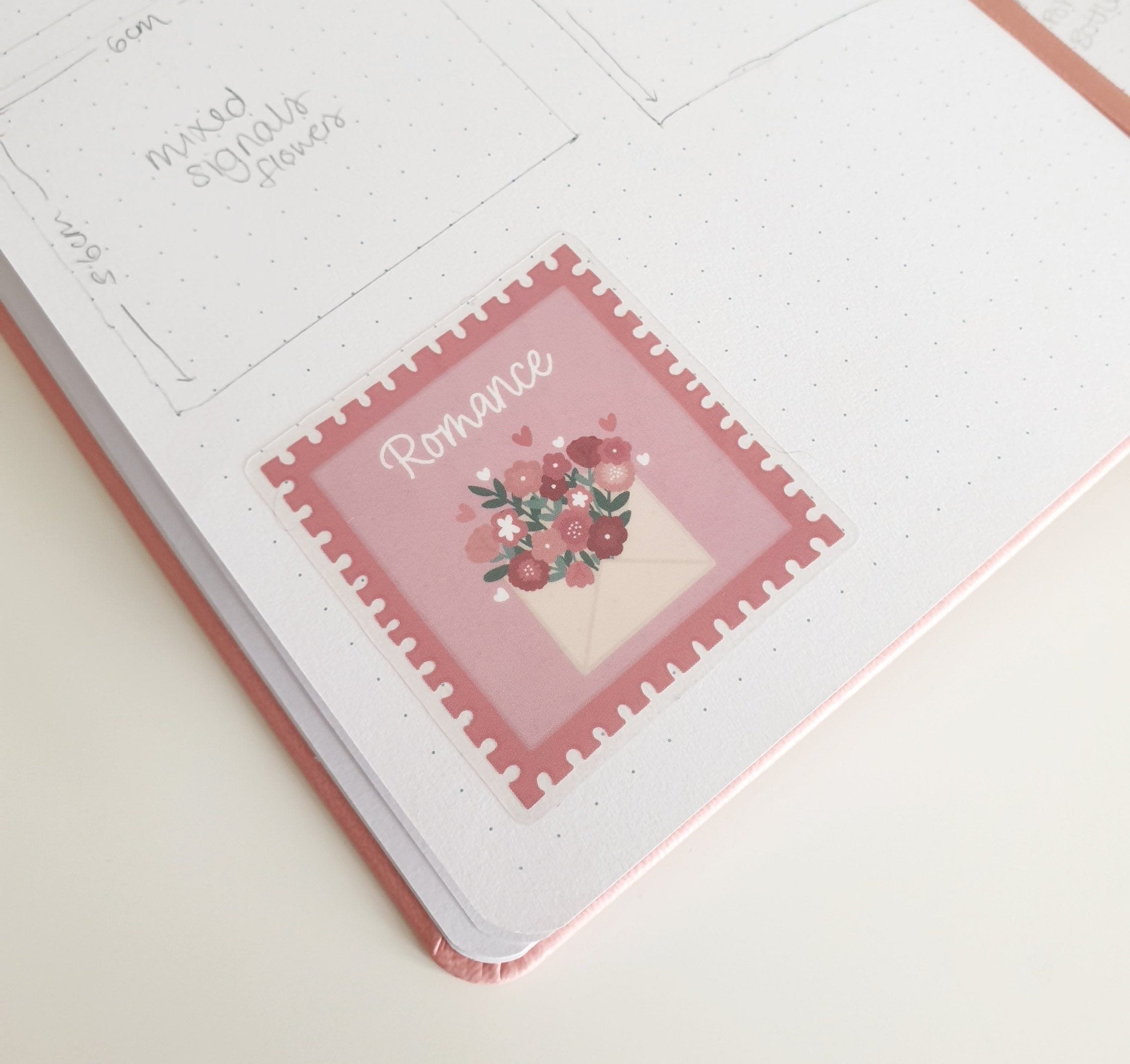 Romance Stamp Clear Sticker