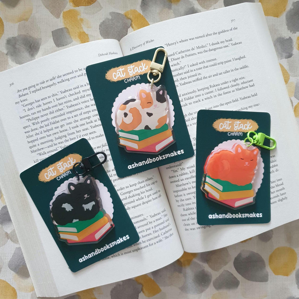 Cat Stack Keyring