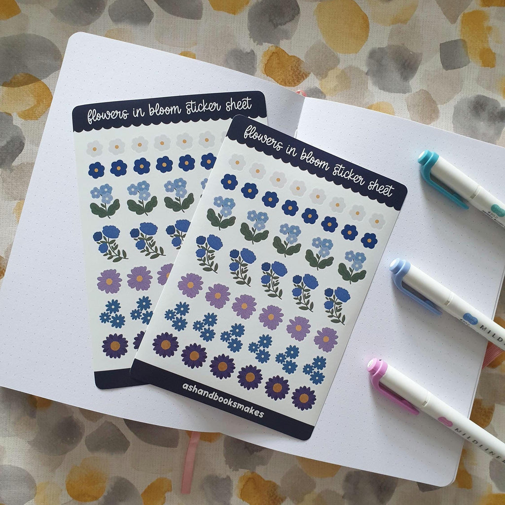 Flowers in Bloom Sticker Sheet