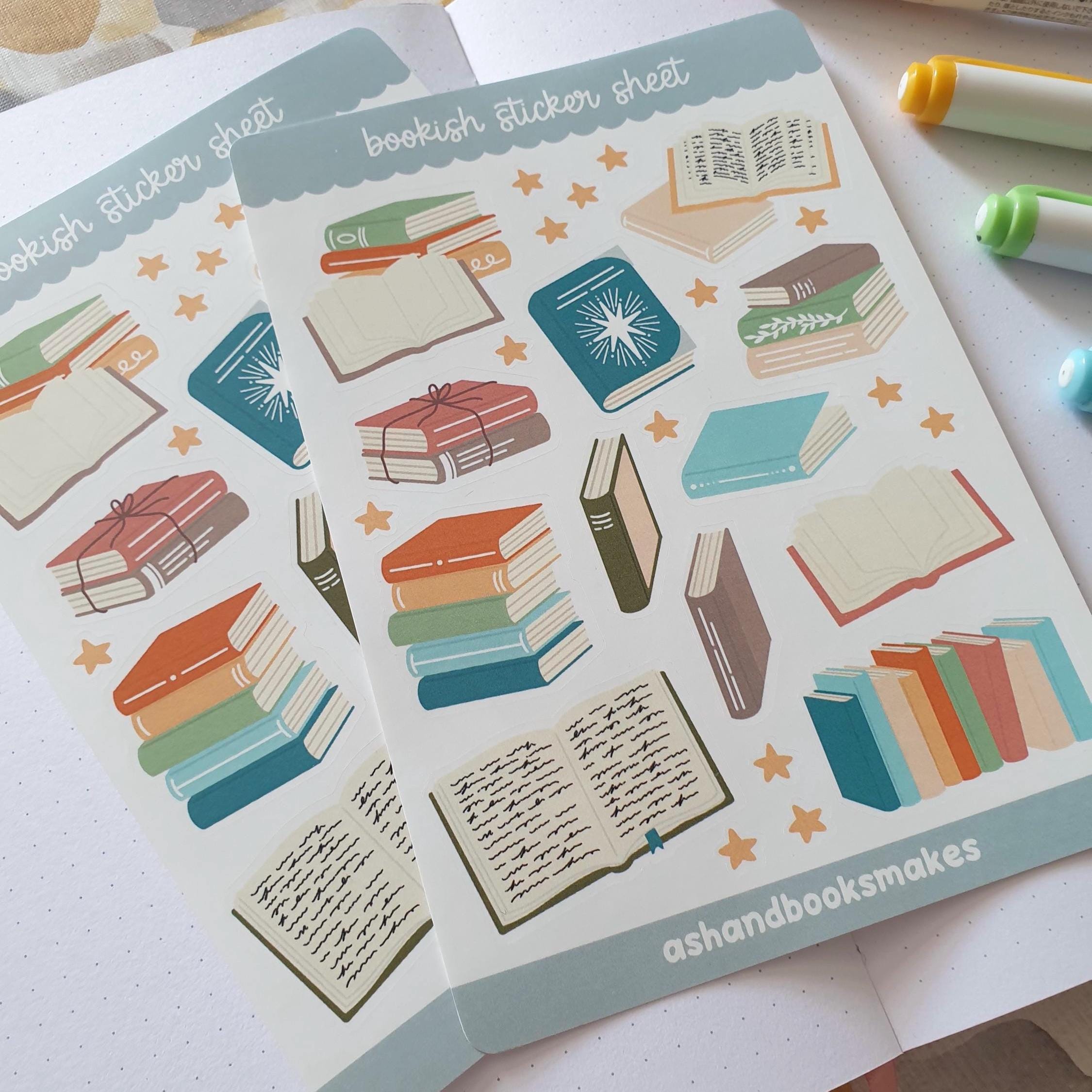 Bookish Sticker Sheet