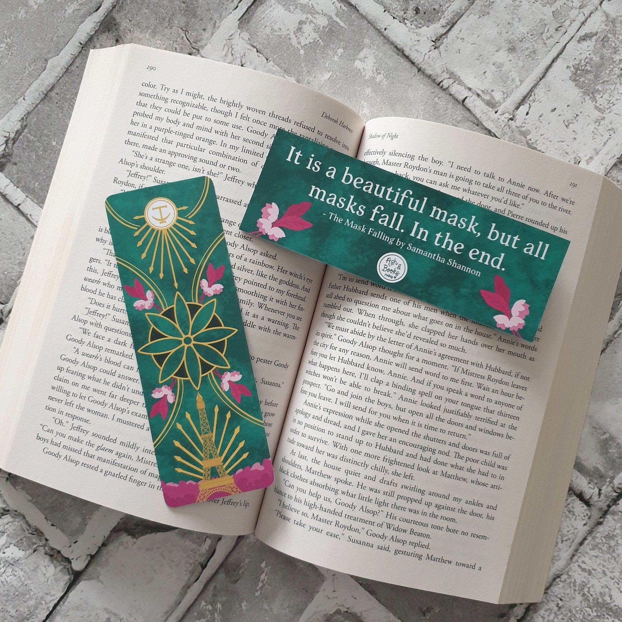 The Bone Season revised edition inspired bookmarks
