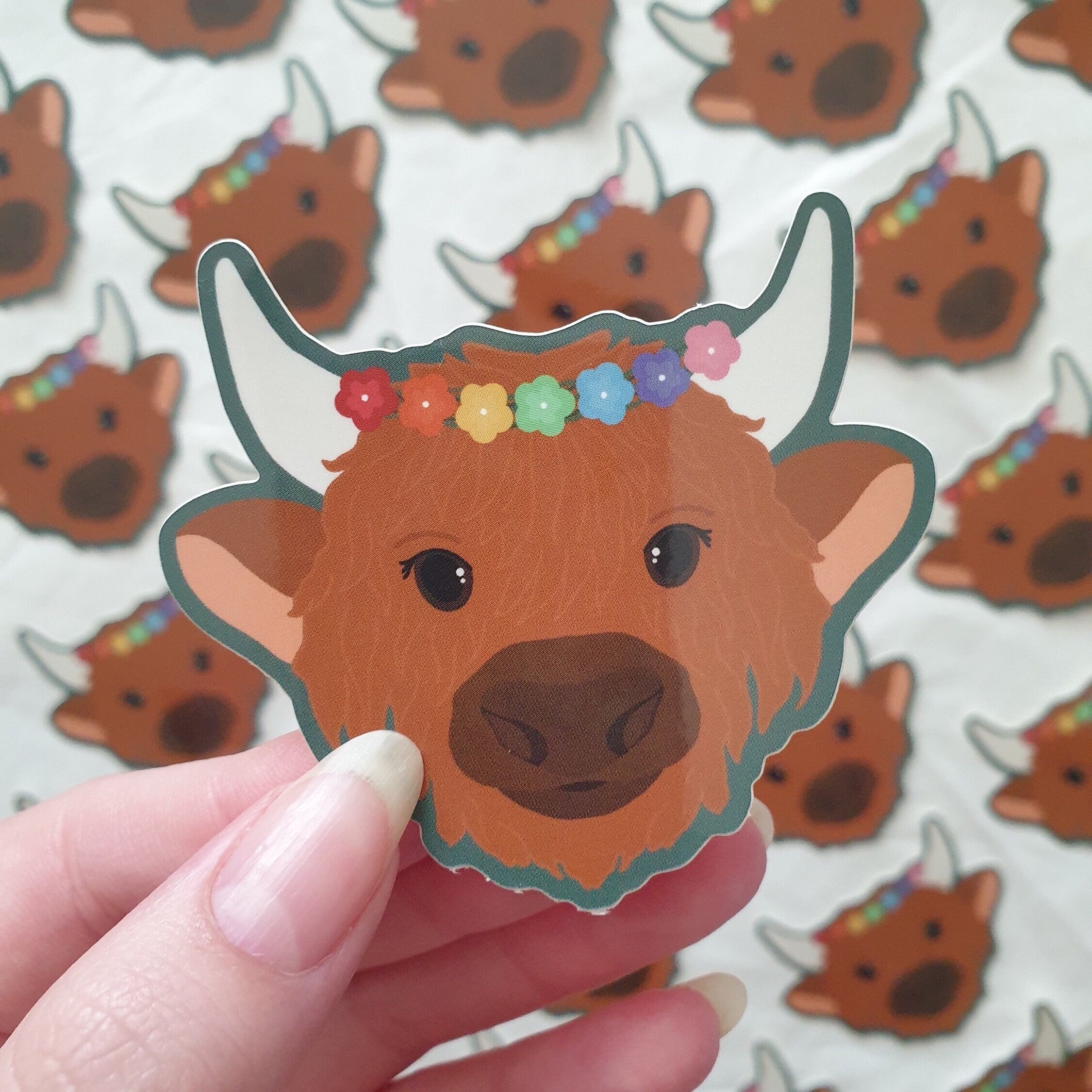Highland Cow Sticker