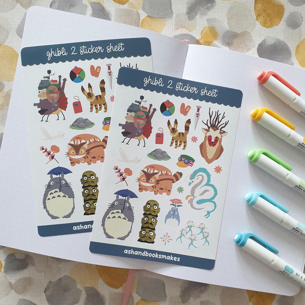 Ghibli inspired and Soot Sprite Sticker Sheets