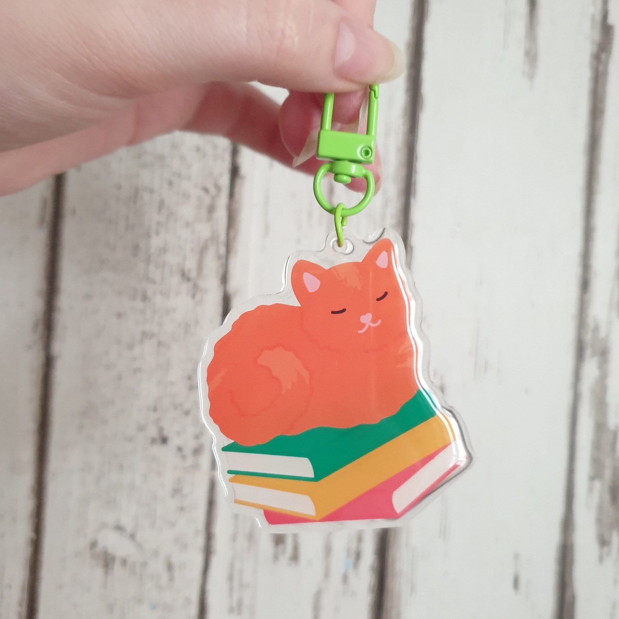 Cat Stack Keyring