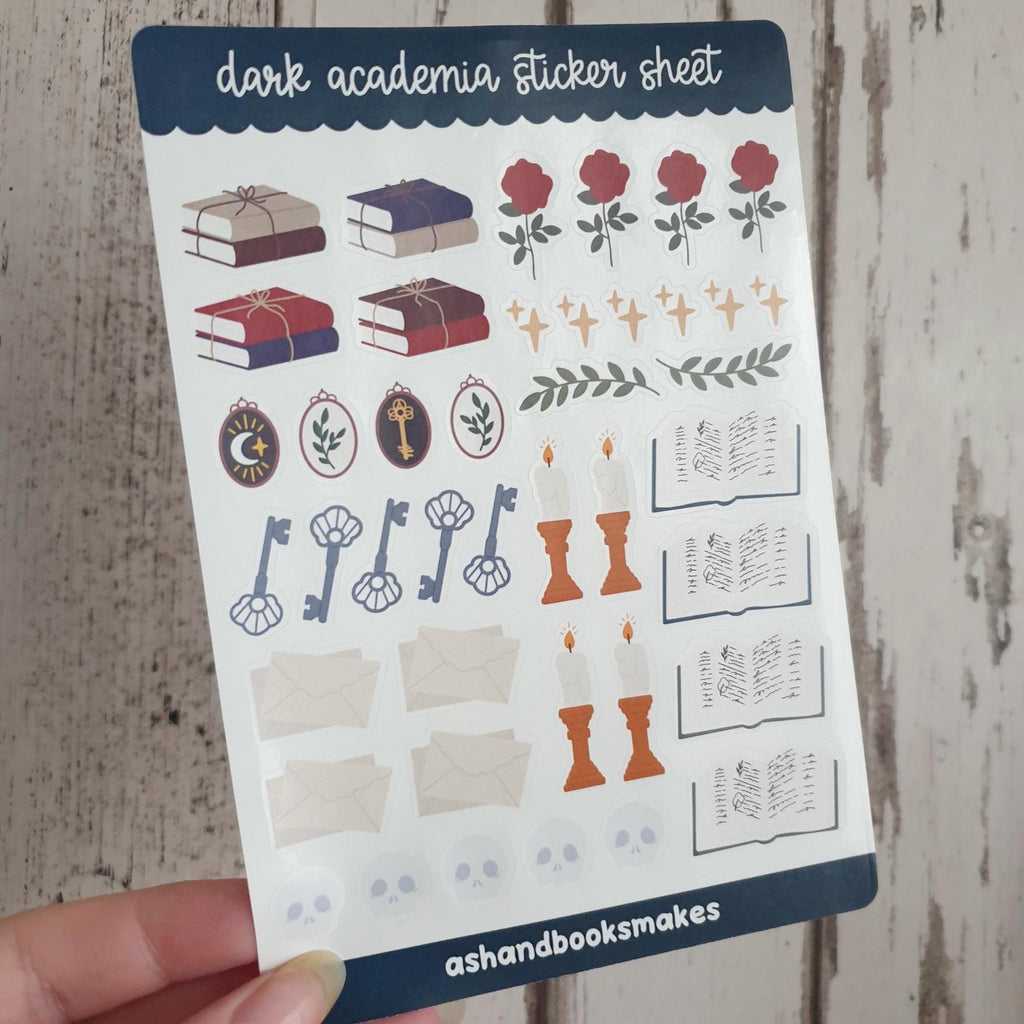 Dark Academia Sticker Sheet