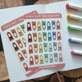 Rainbow Paint Tubes Sticker Sheet