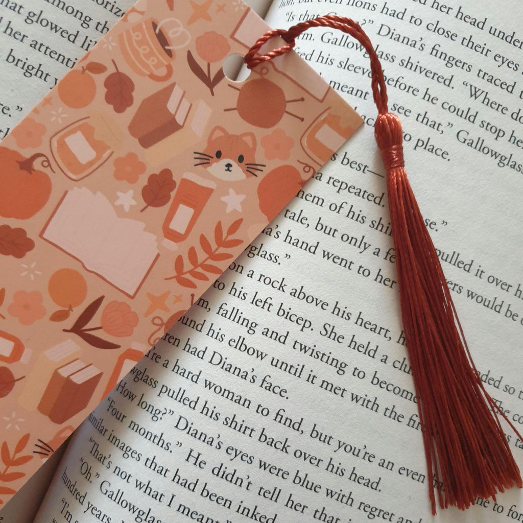 Orange Autumn Bookmark