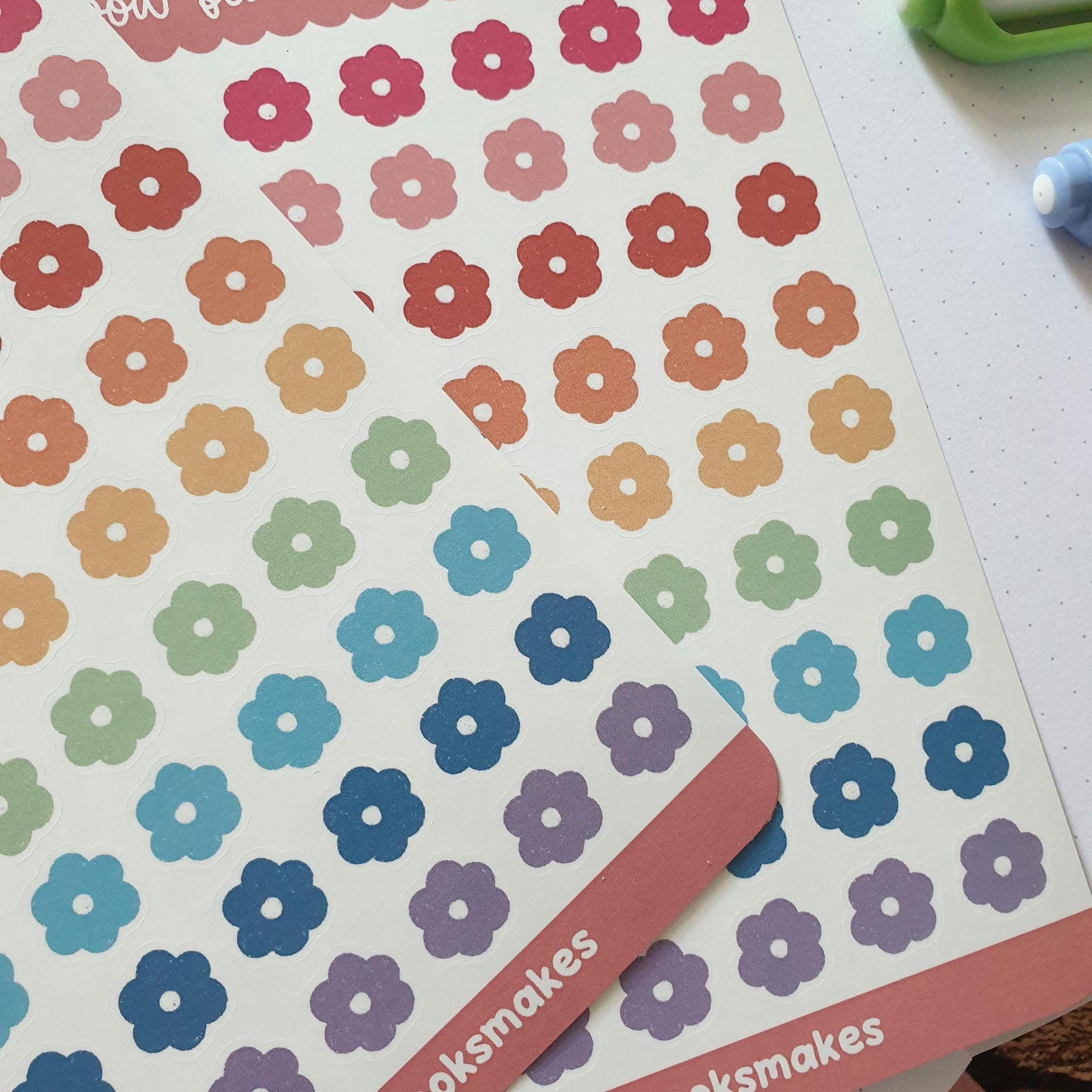 Rainbow Flowers/Flower Trio Sticker Sheet