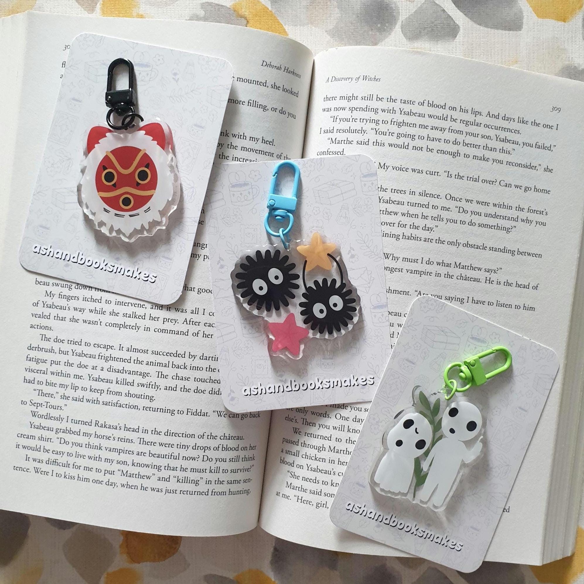 Soot Sprite, Kodama & Mononoke Ghibli inspired Keyring