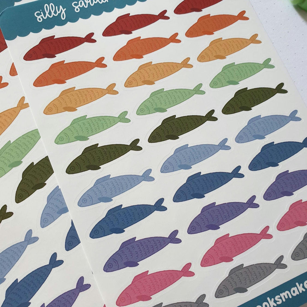 Silly Sardine Sticker Sheet