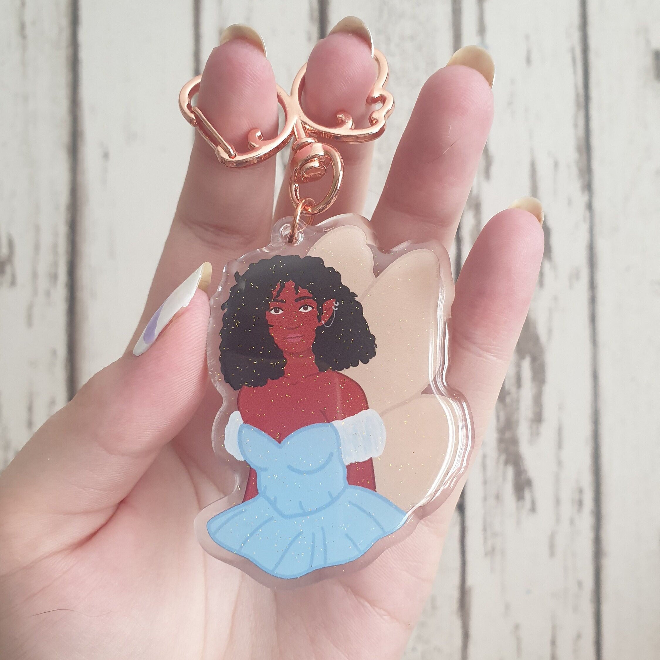 Sophia the Fairy Glitter Keyring
