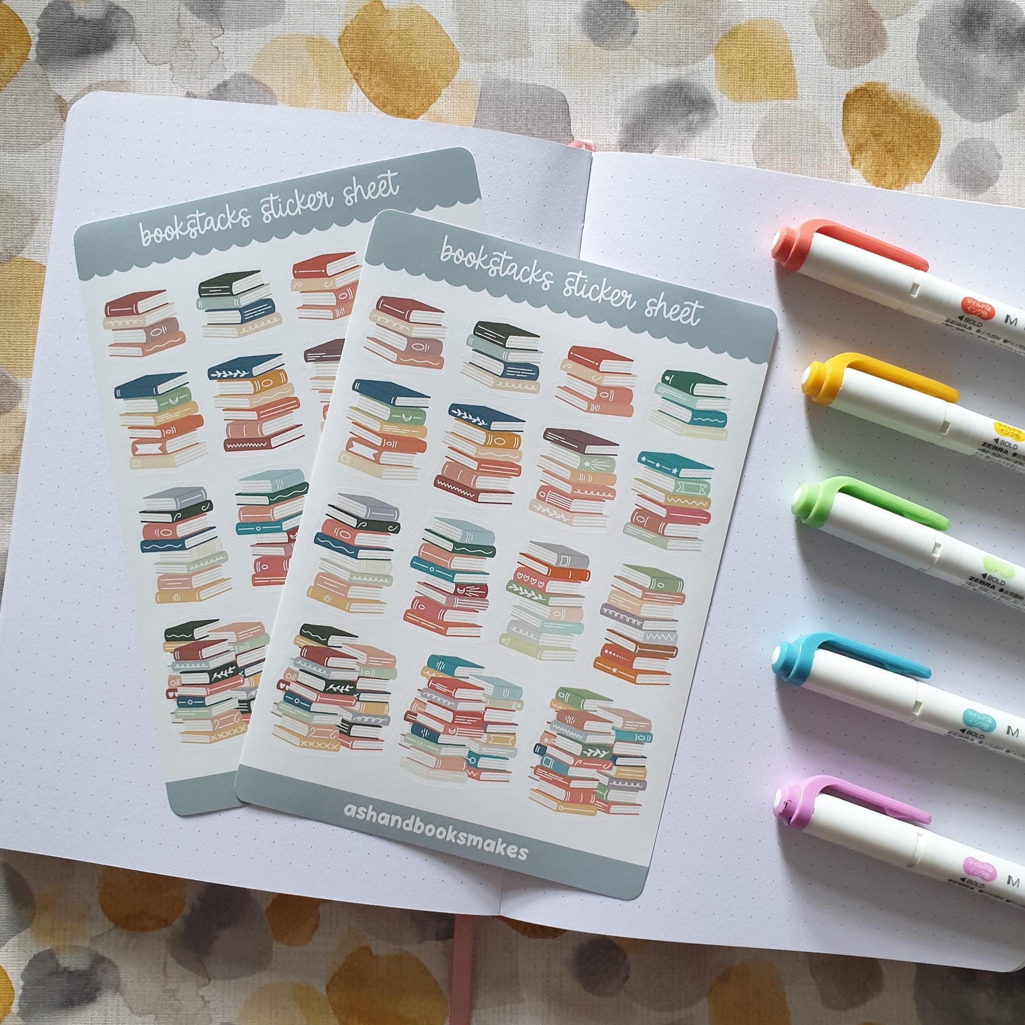 Bookstacks Sticker Sheet