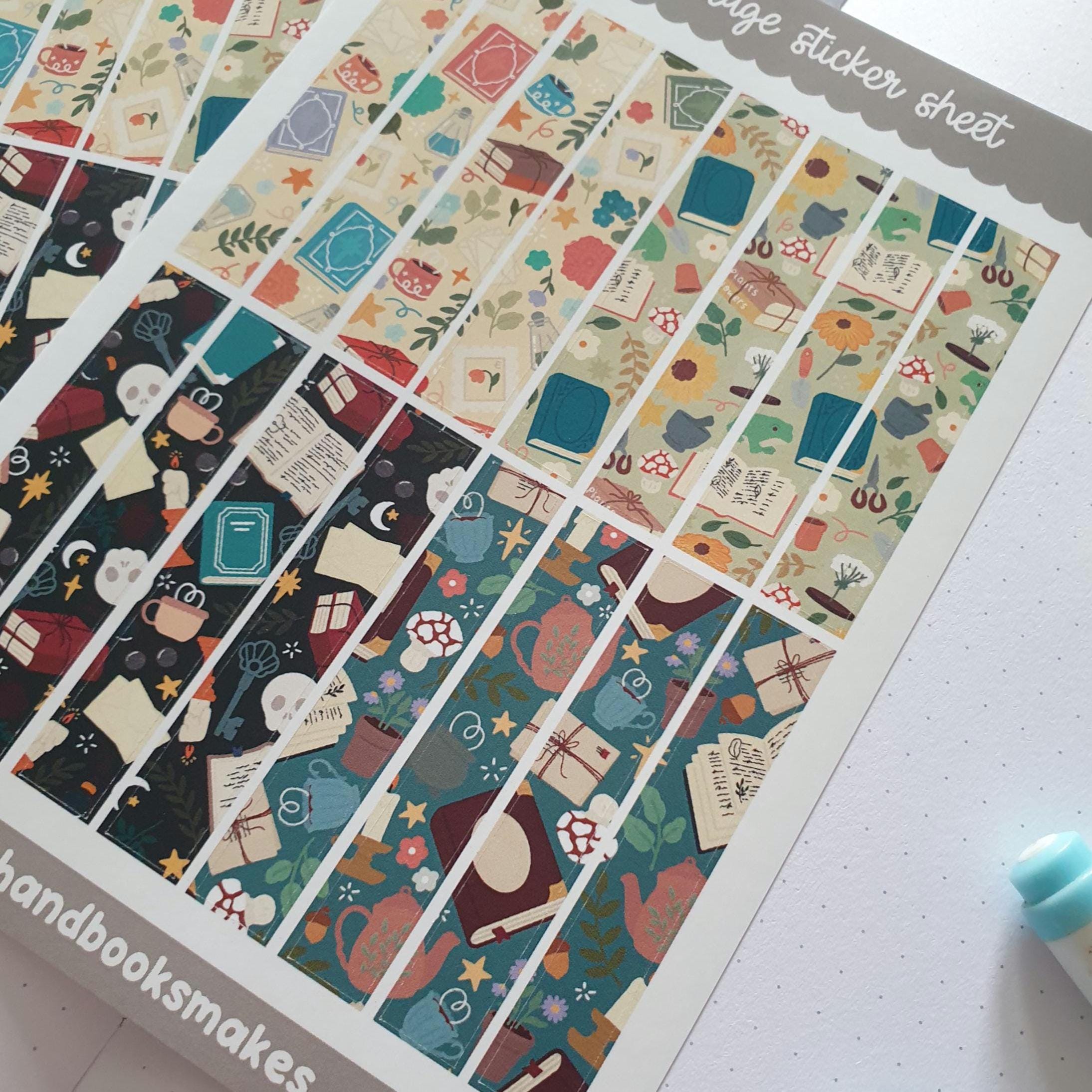 Washi Collage Sticker Sheet