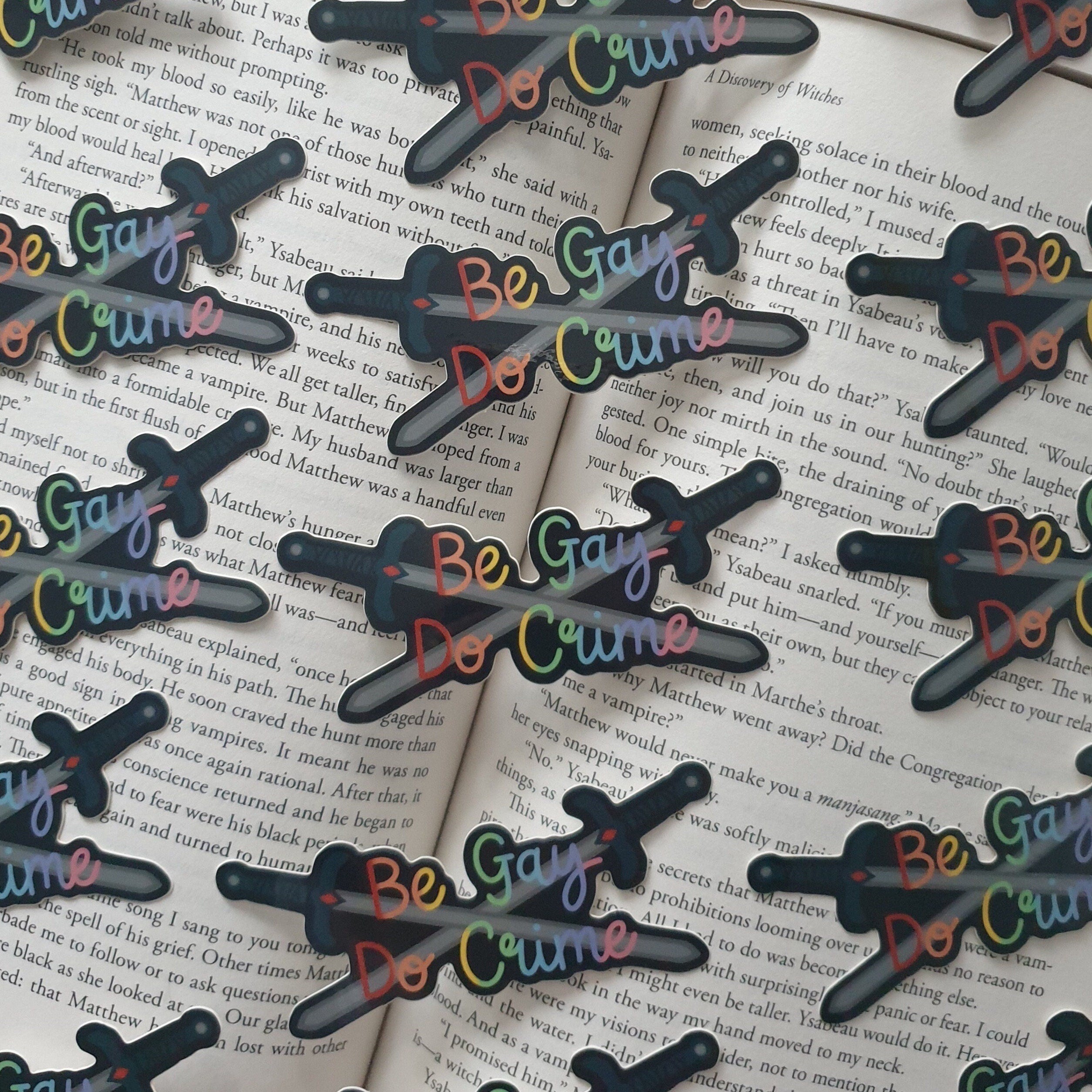 Be Gay Do Crime Sticker