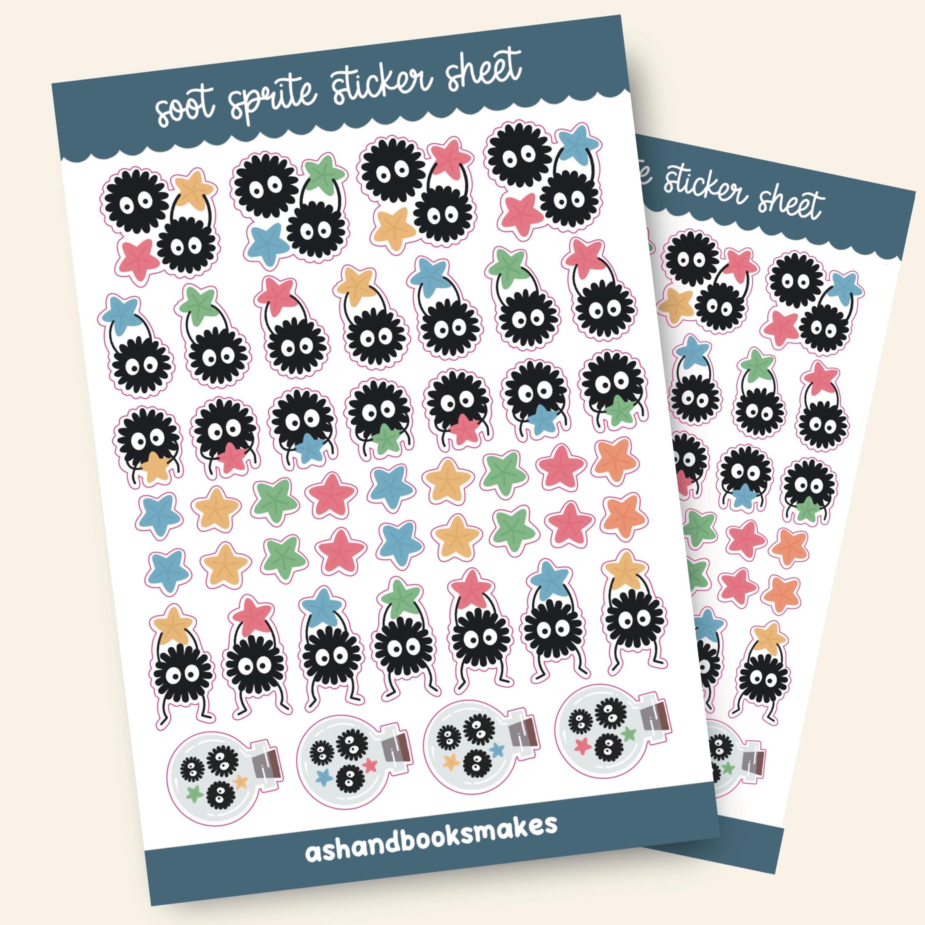 Ghibli inspired and Soot Sprite Sticker Sheets