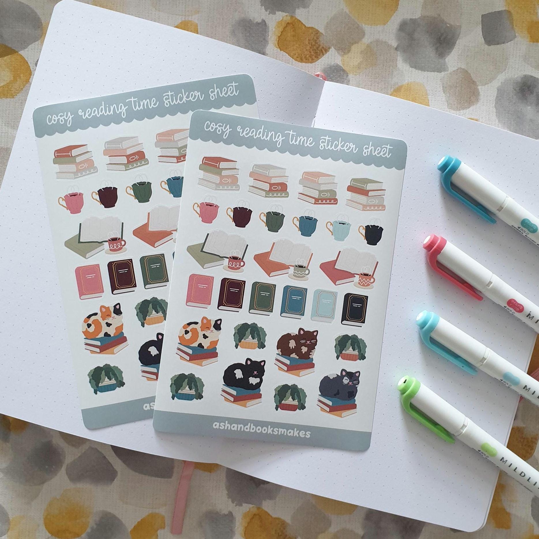 Cosy Reading Time Sticker Sheet