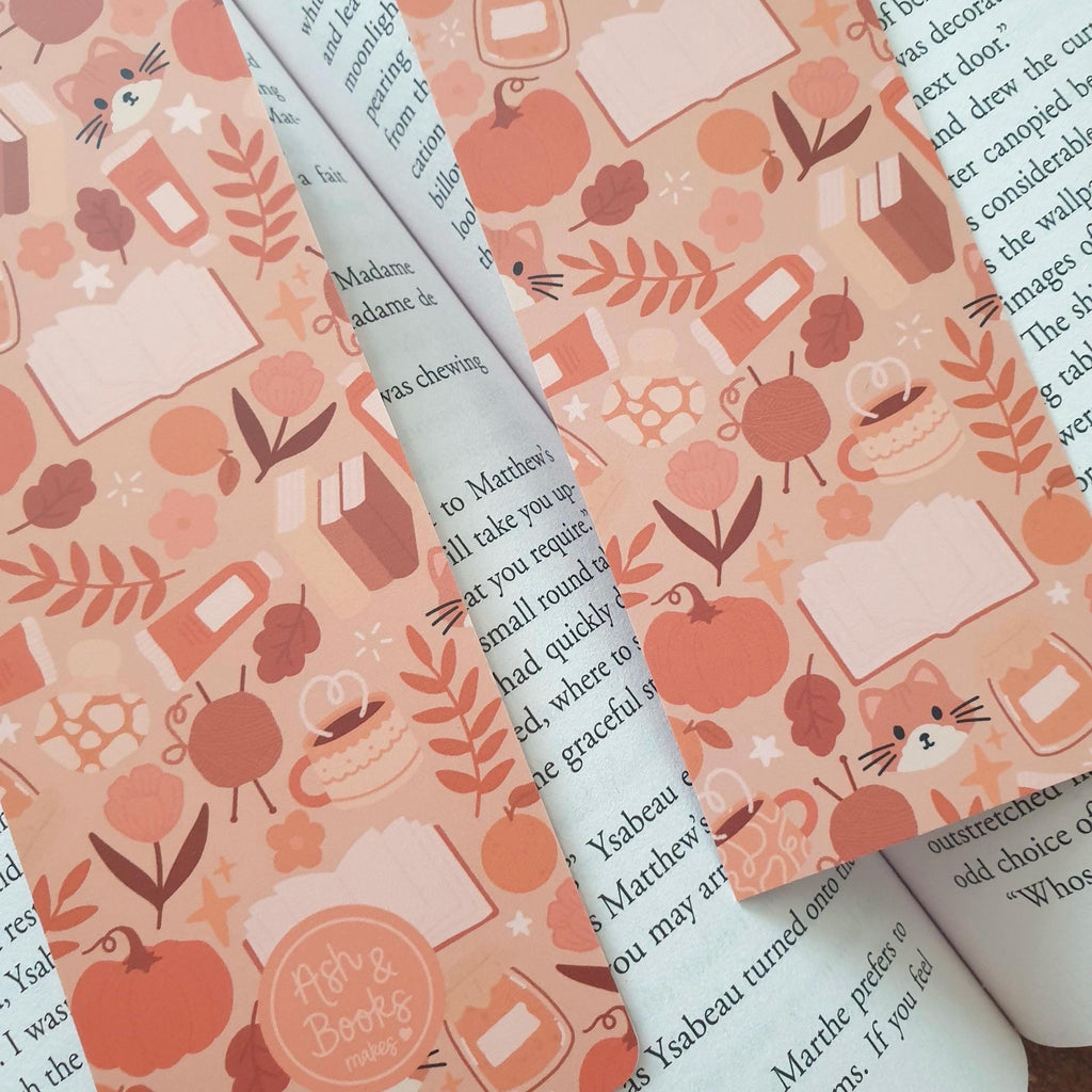 Orange Autumn Bookmark