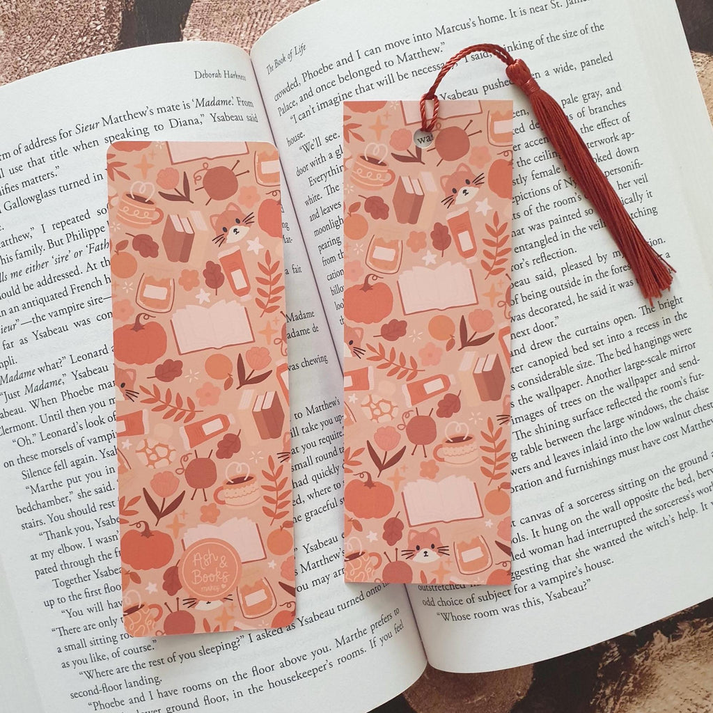 Orange Autumn Bookmark