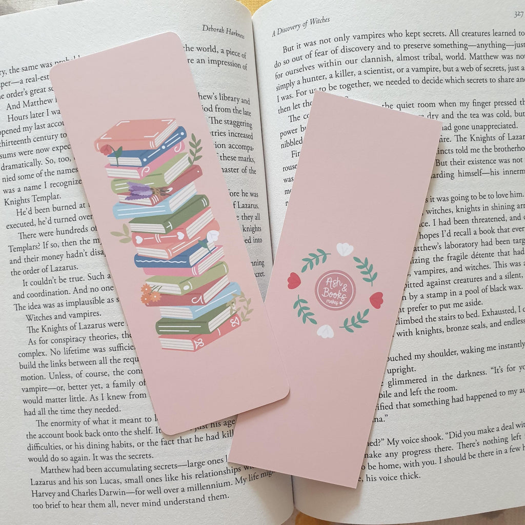 Pastel Floral Stack Bookmark