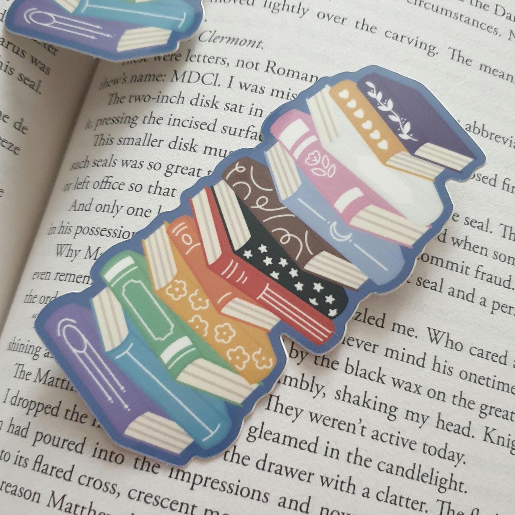 Subtle Pride Bookstack Sticker