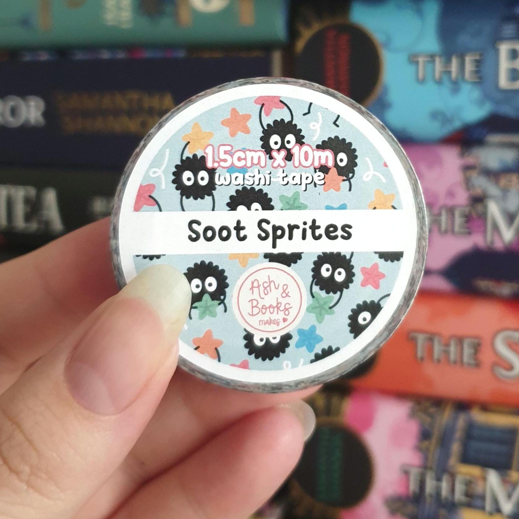 Ghibl and Soot Sprite inspired 1.5cm x 10m Washi Tape