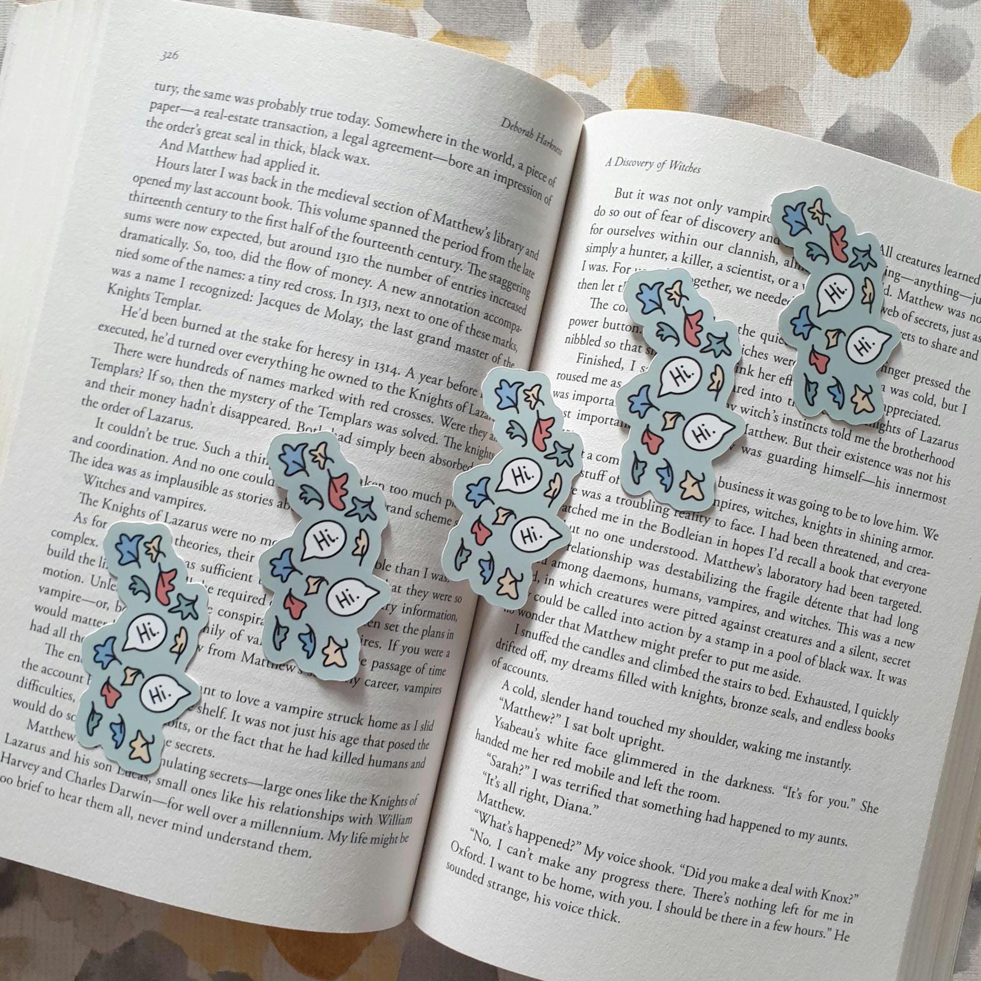 Hi Hi Leaves Sticker