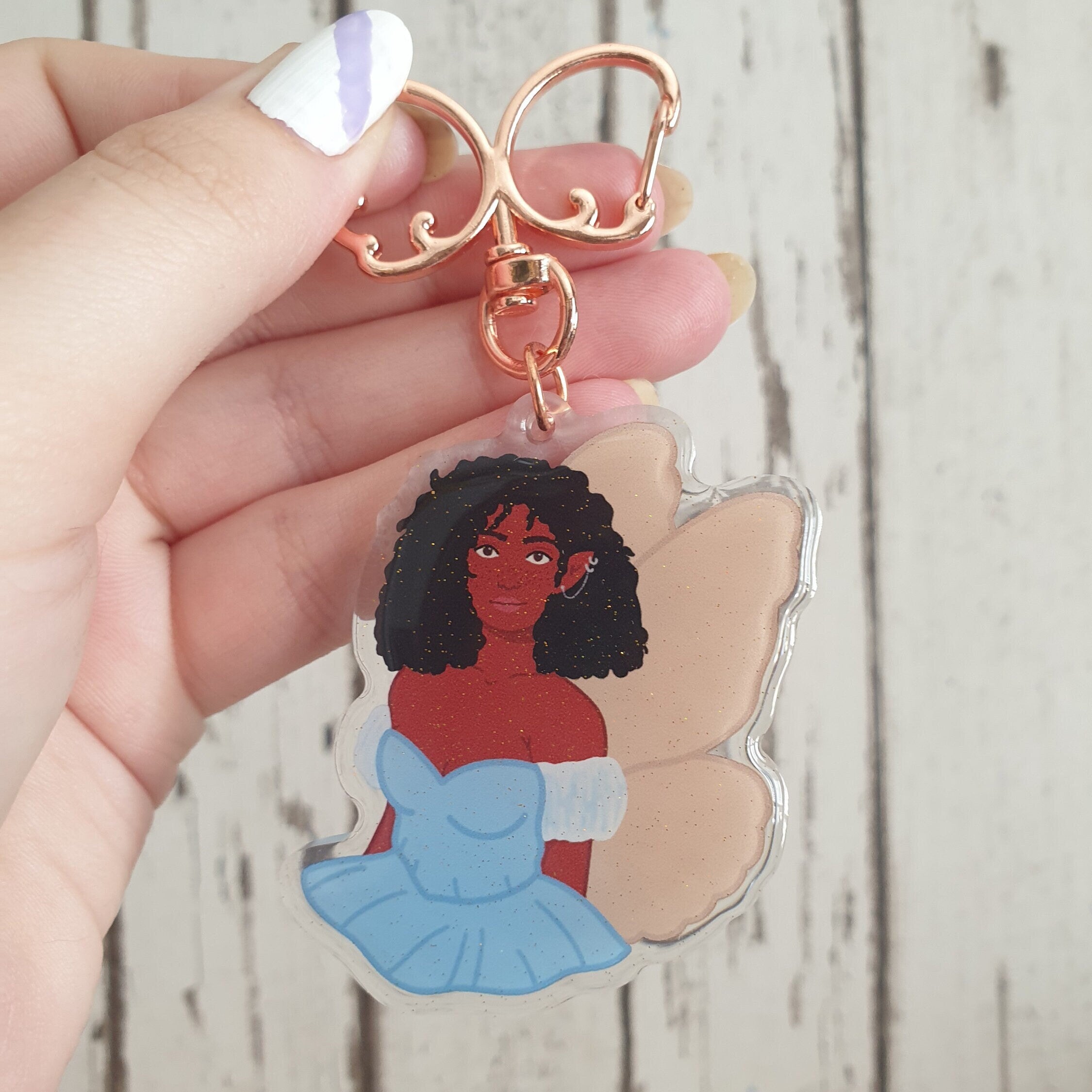 Sophia the Fairy Glitter Keyring