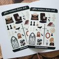 Gothic Academia Sticker Sheet