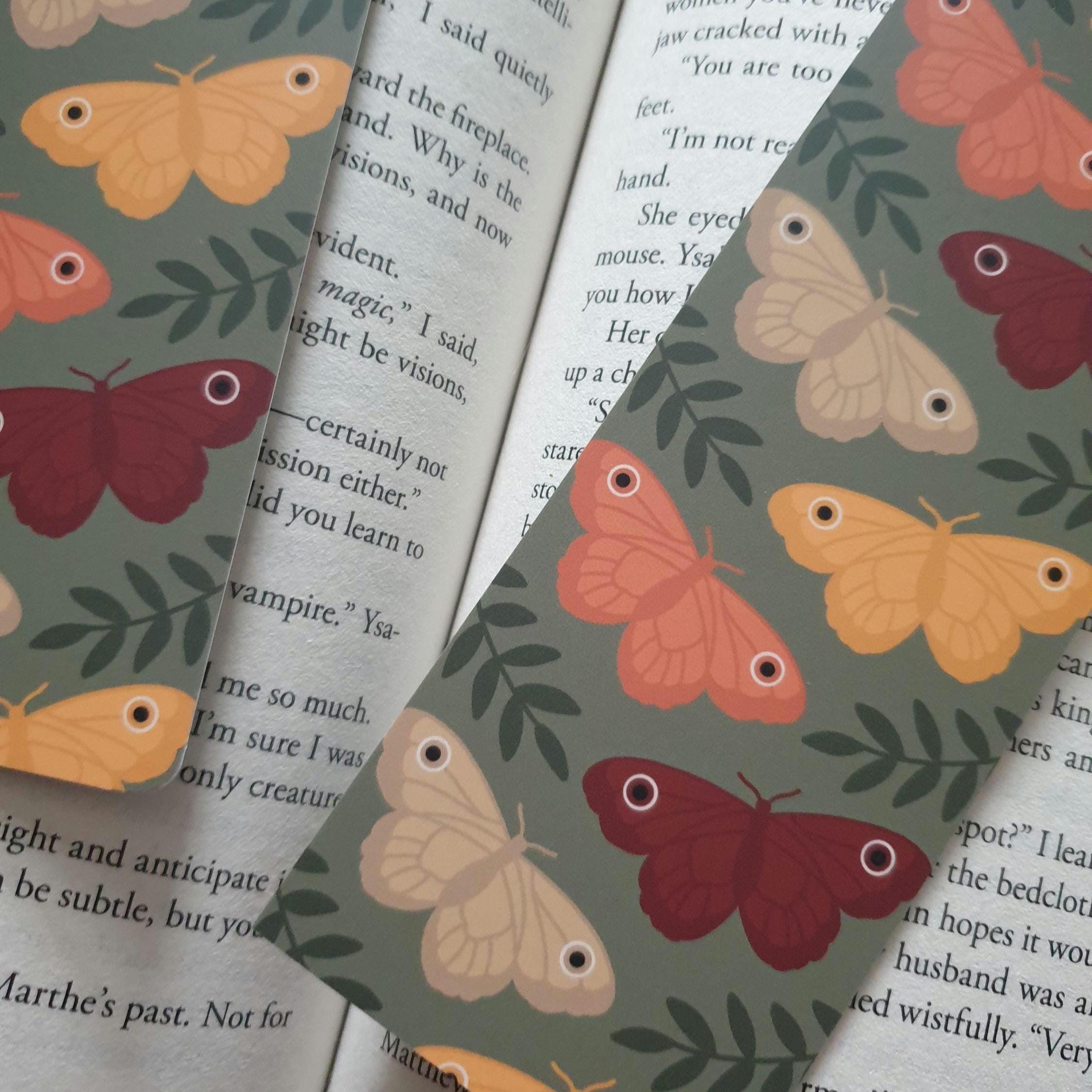 Autumn Moth Bookmark
