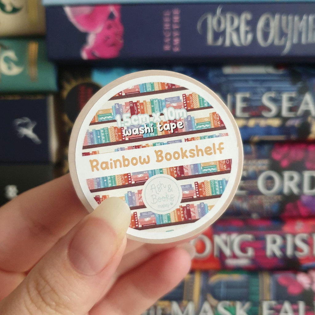 Rainbow Bookshelf 1.5cm x 10m Washi Tape