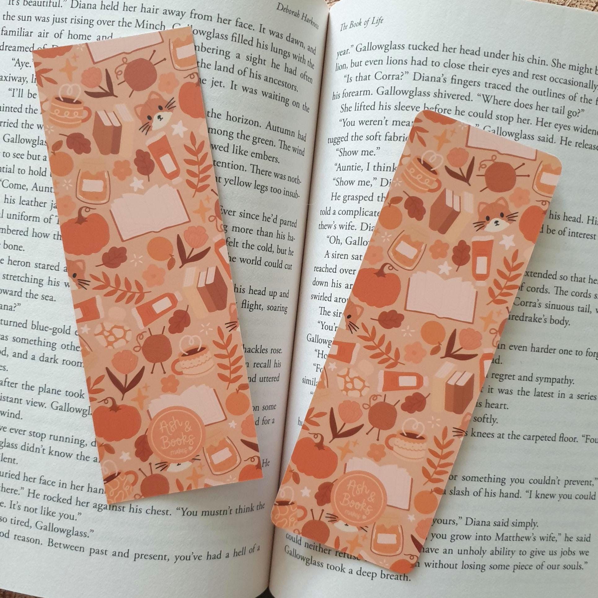 Orange Autumn Bookmark