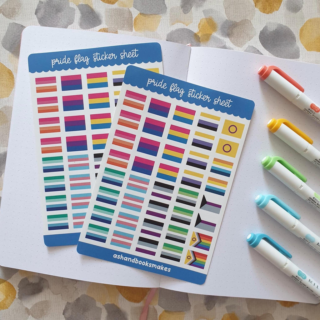 Pride Flags Sticker Sheet