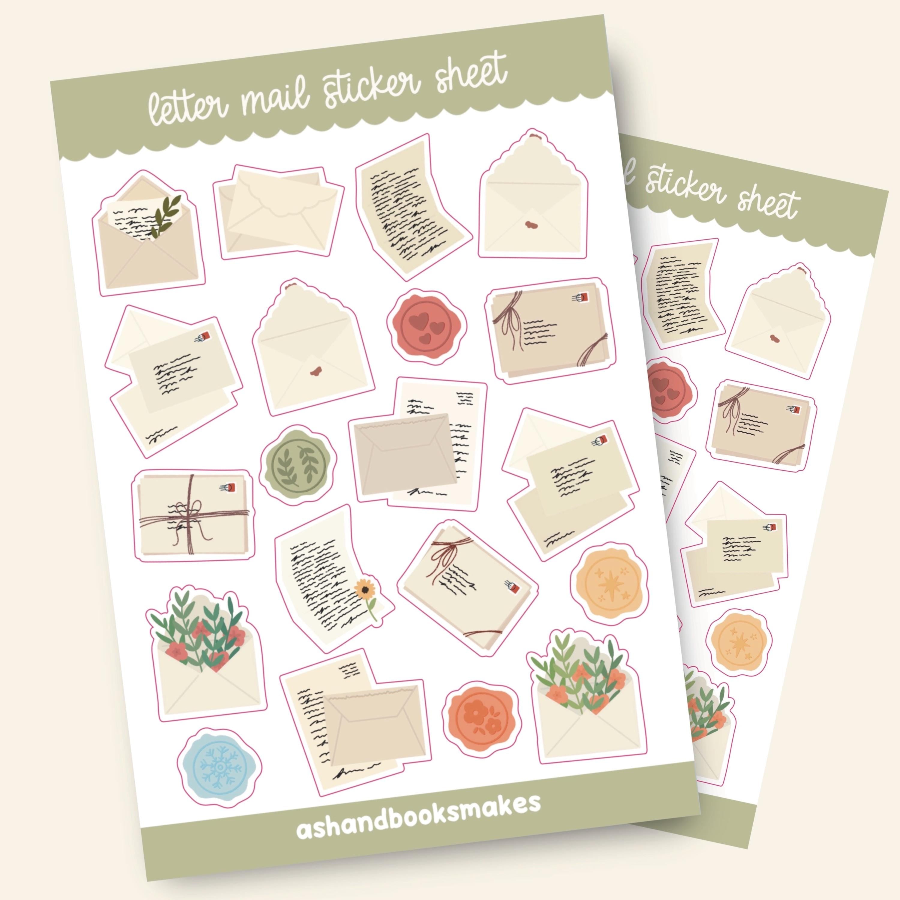 Letter Mail Sticker Sheet
