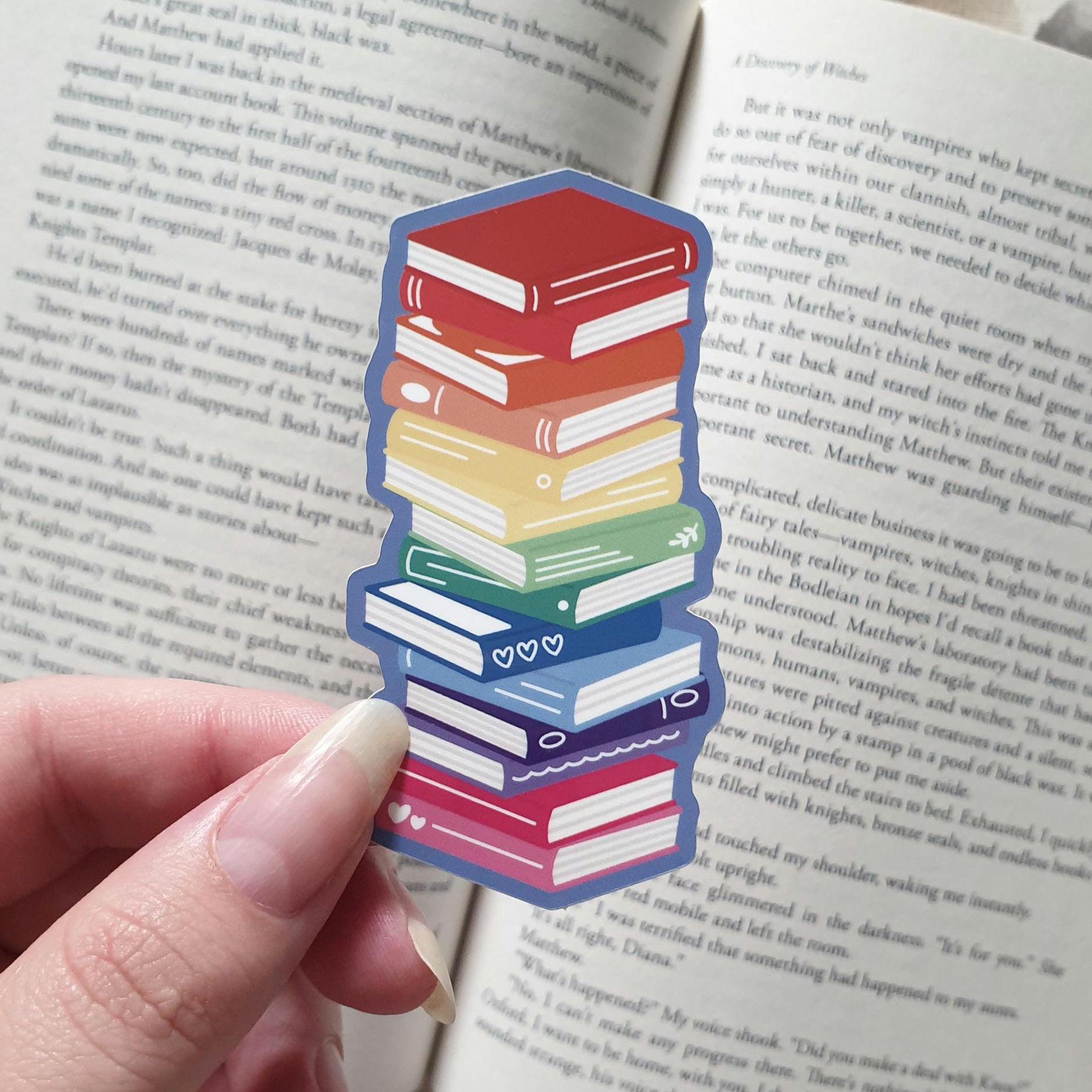 Rainbow Bookstack Sticker