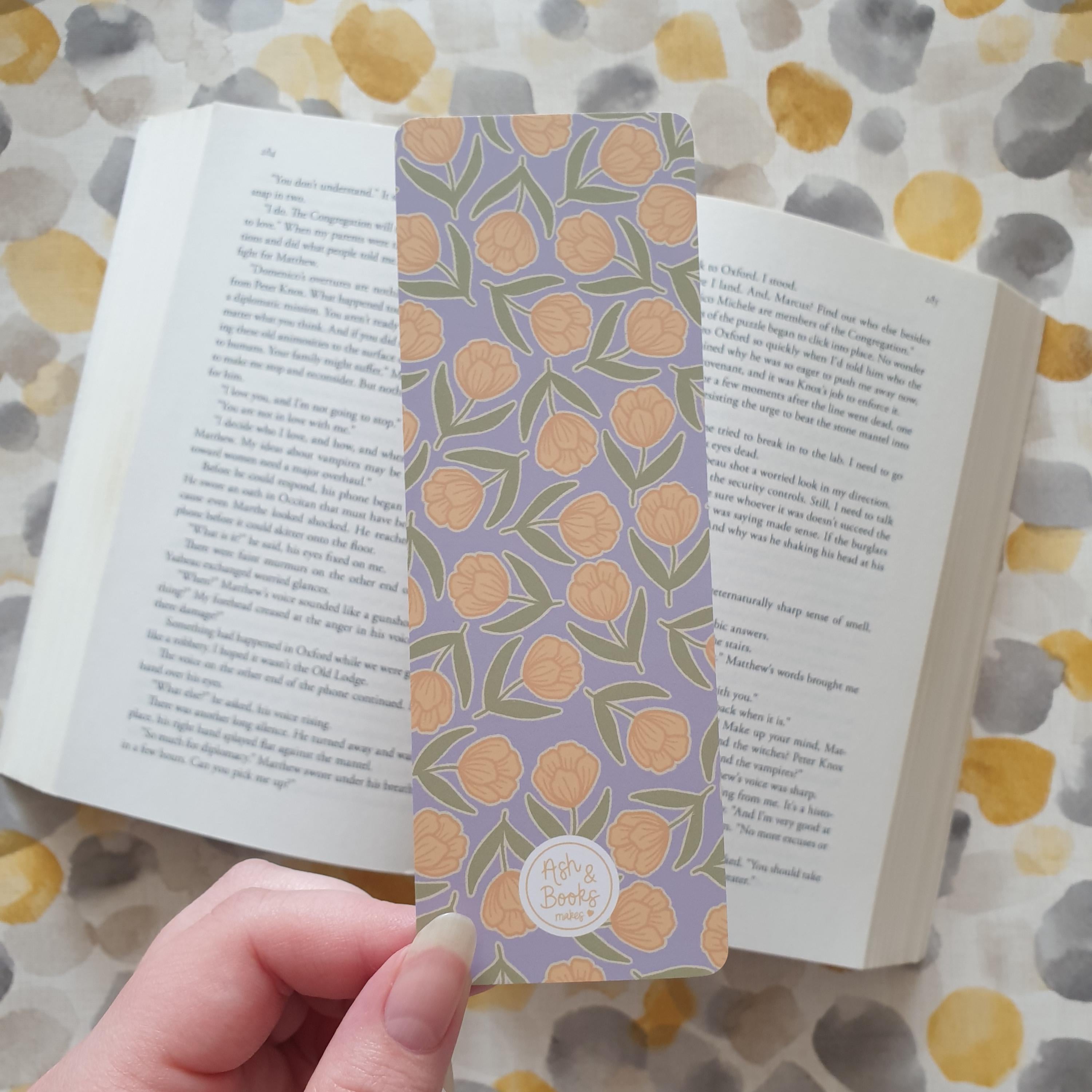 Yellow Tulip Garden Bookmark