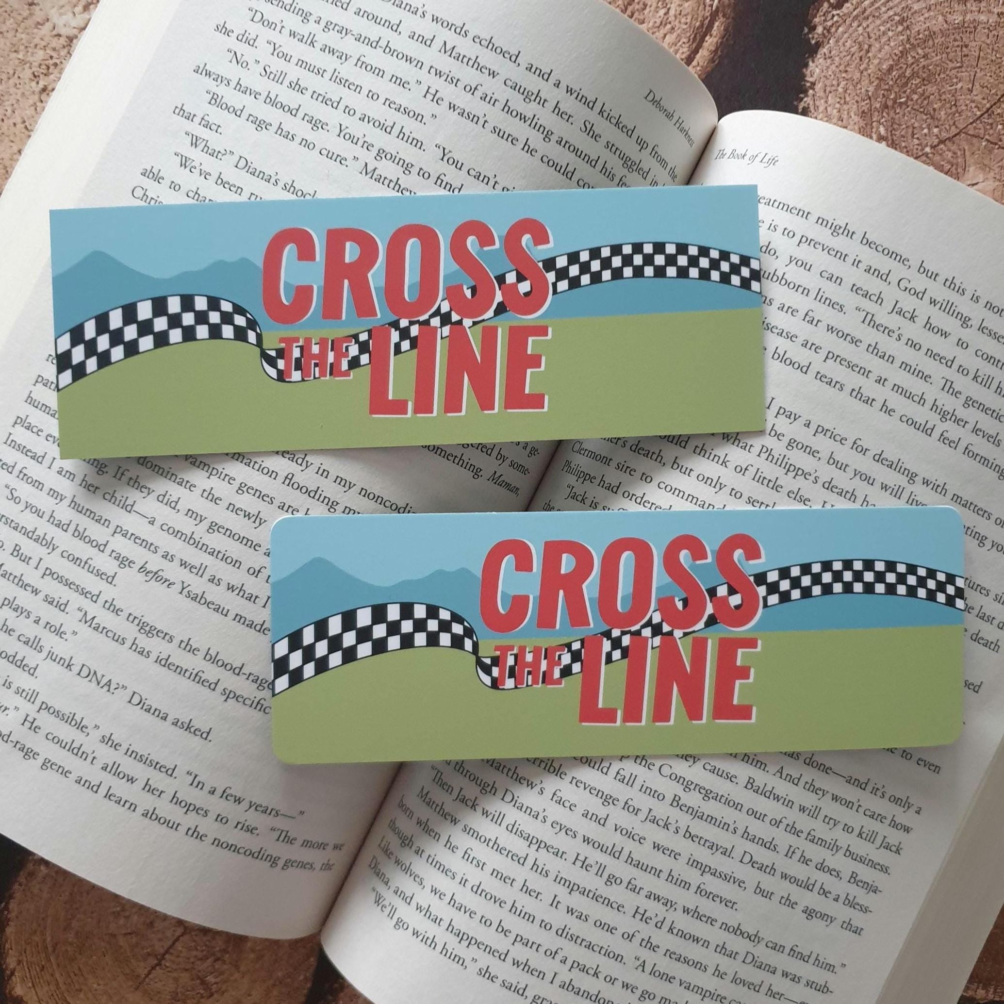 Cross the Line by Simone Soltani inspired Bookmark