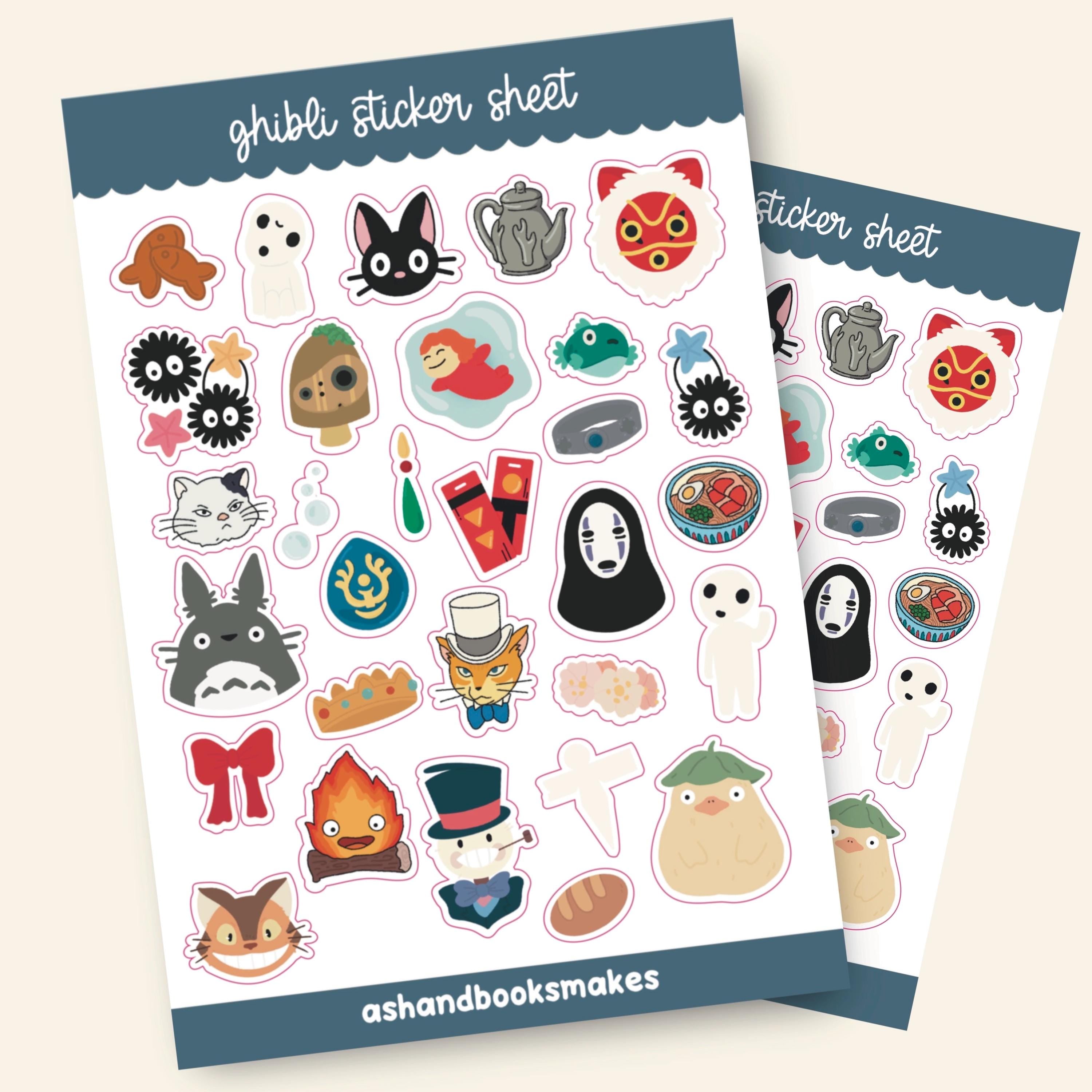 Ghibli inspired and Soot Sprite Sticker Sheets