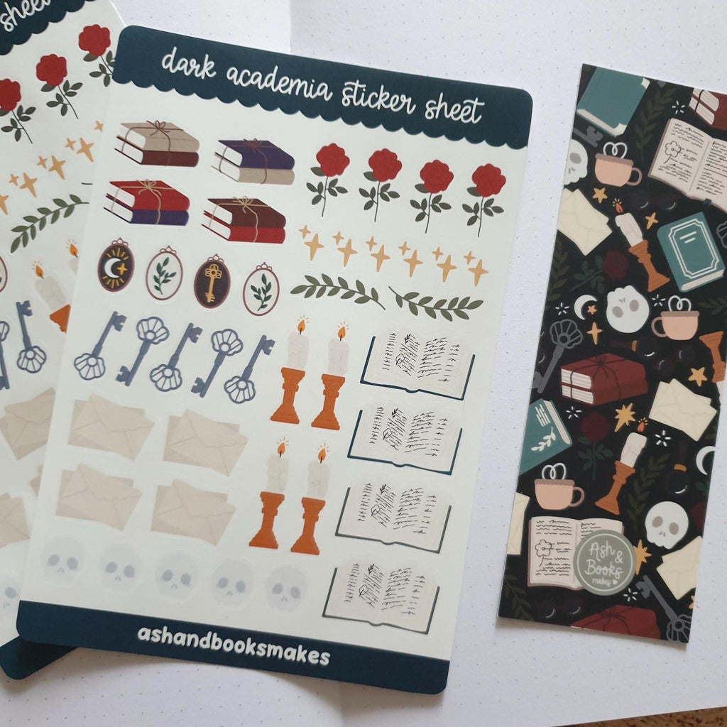 Dark Academia Sticker Sheet