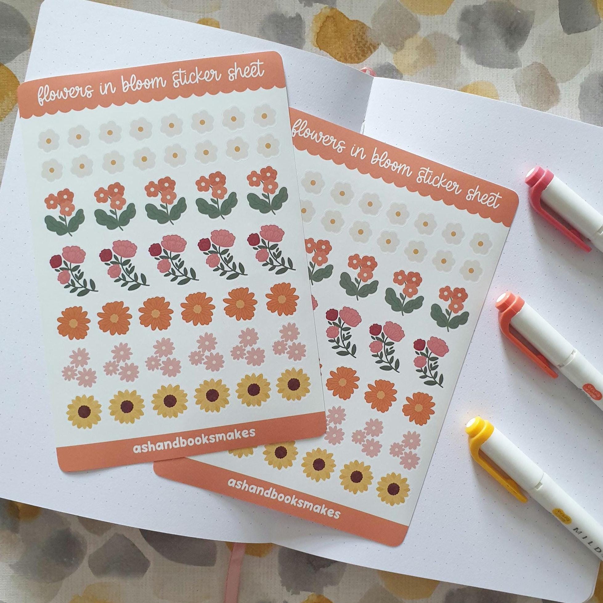 Flowers in Bloom Sticker Sheet