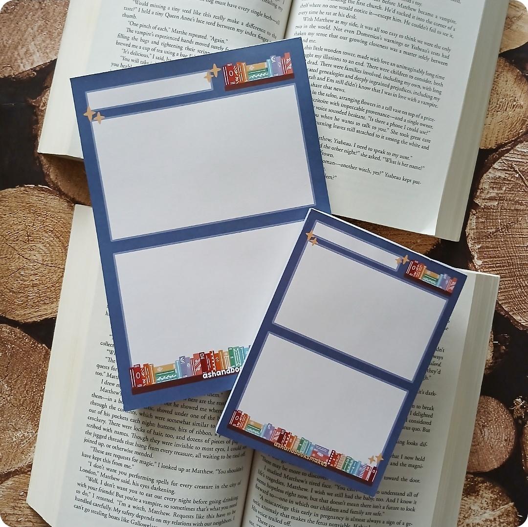 Rainbow Bookshelf A6/A5 Notepad