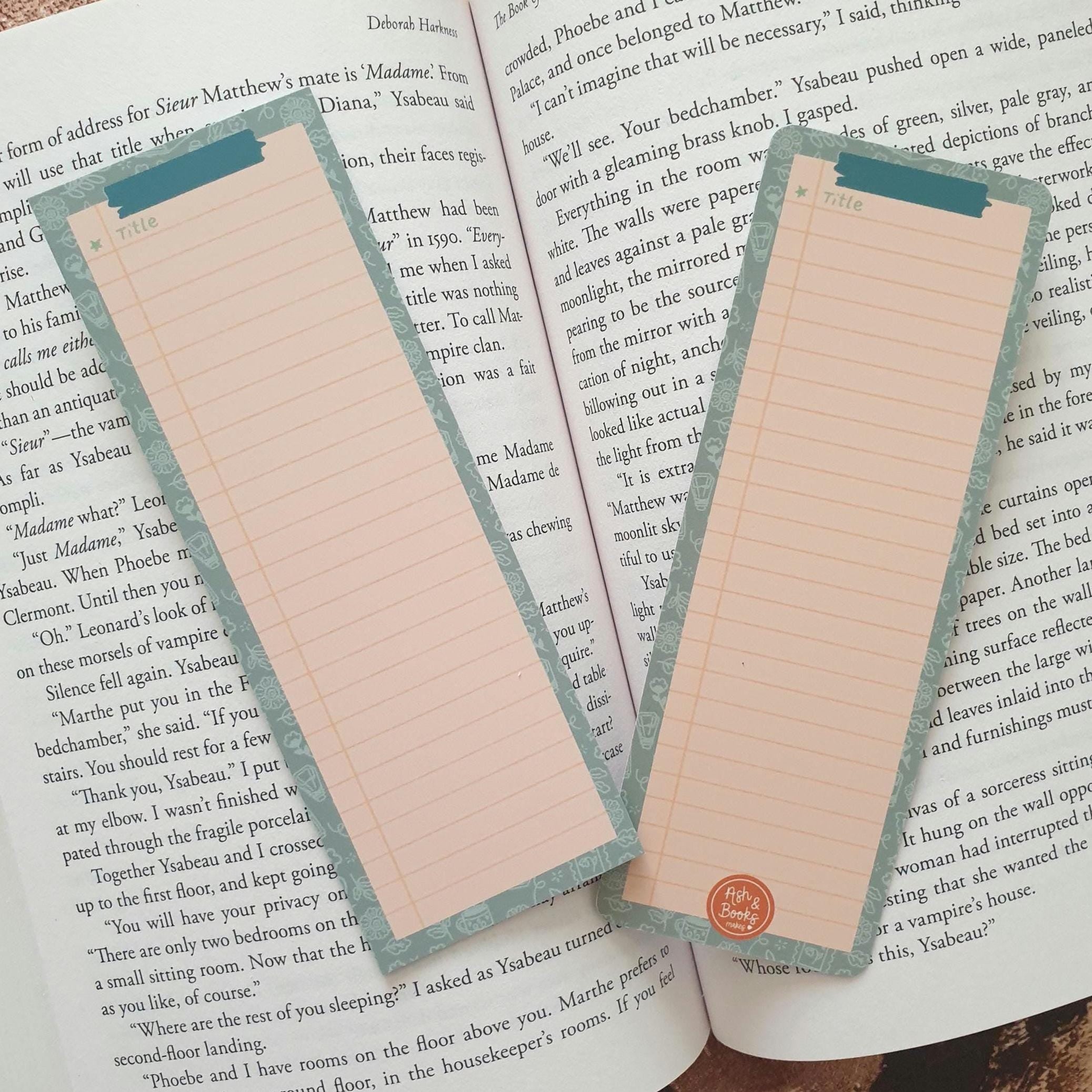 Book List Memo Bookmark