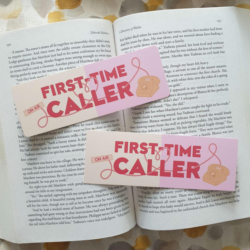 First Time Caller inspired Romance Bookmark BK Borison