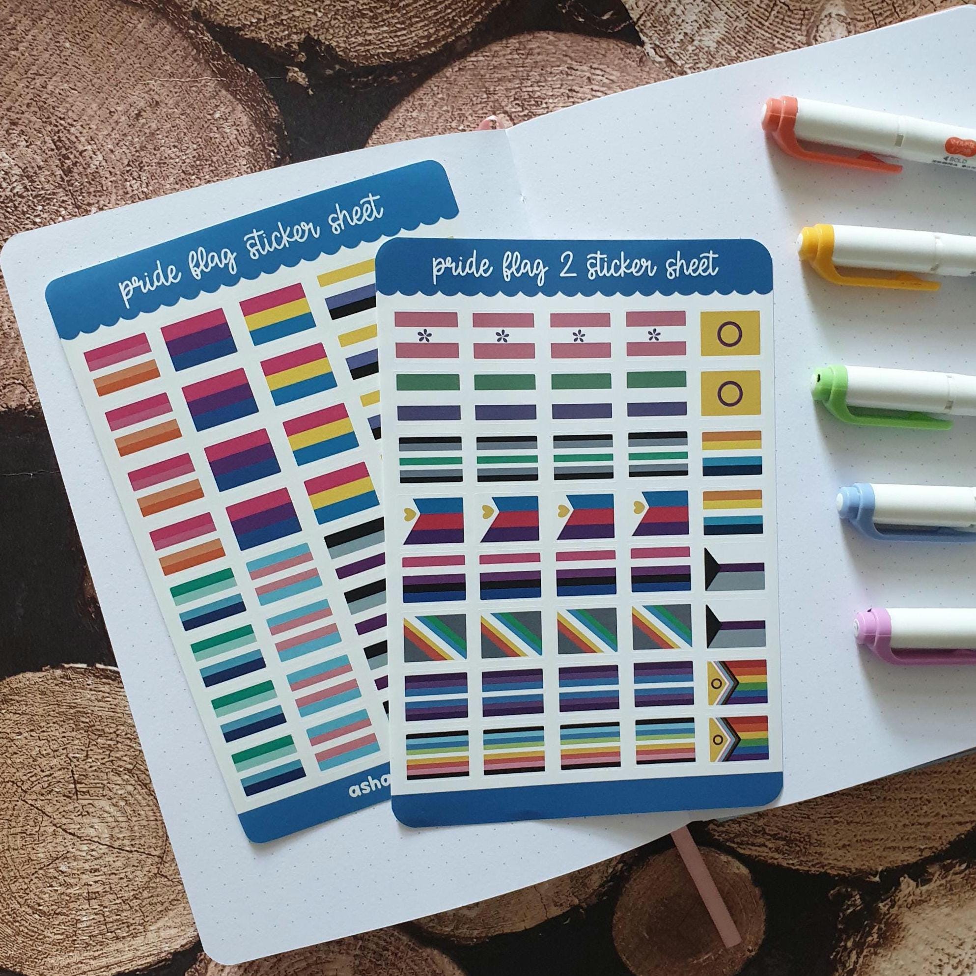 Pride Flags Sticker Sheet