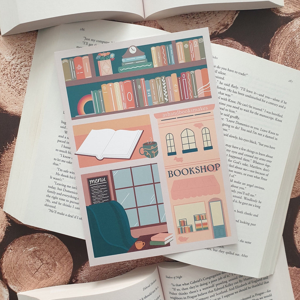 Bookish Bookshop A5 Print