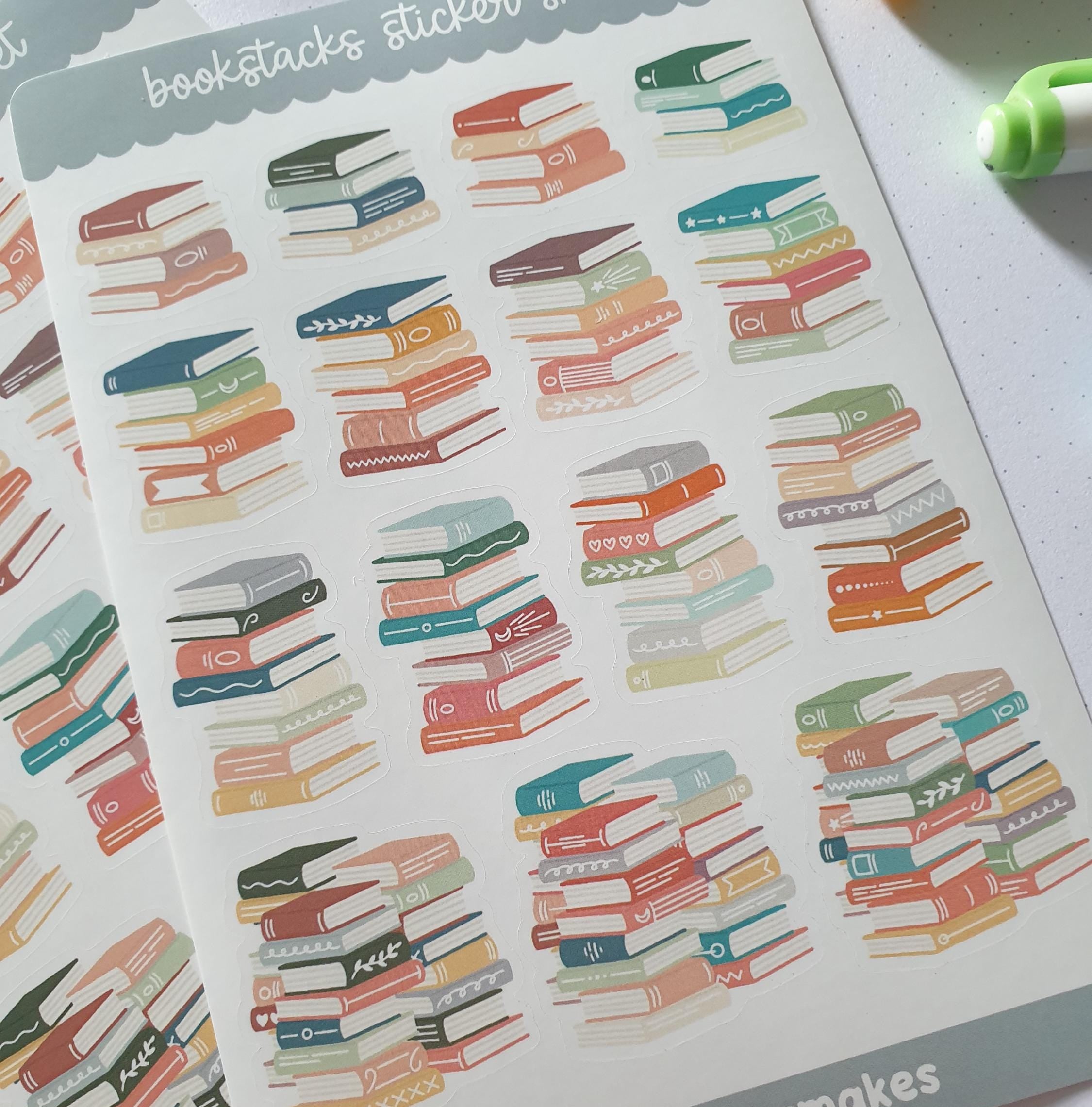Bookstacks Sticker Sheet