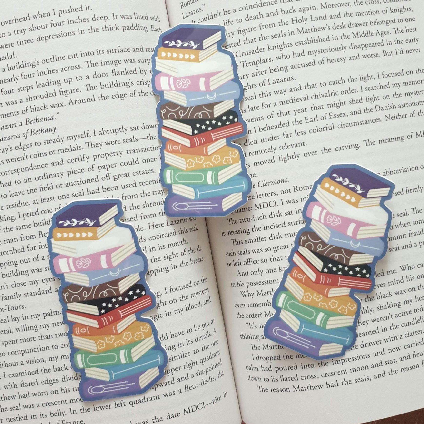 Subtle Pride Bookstack Sticker