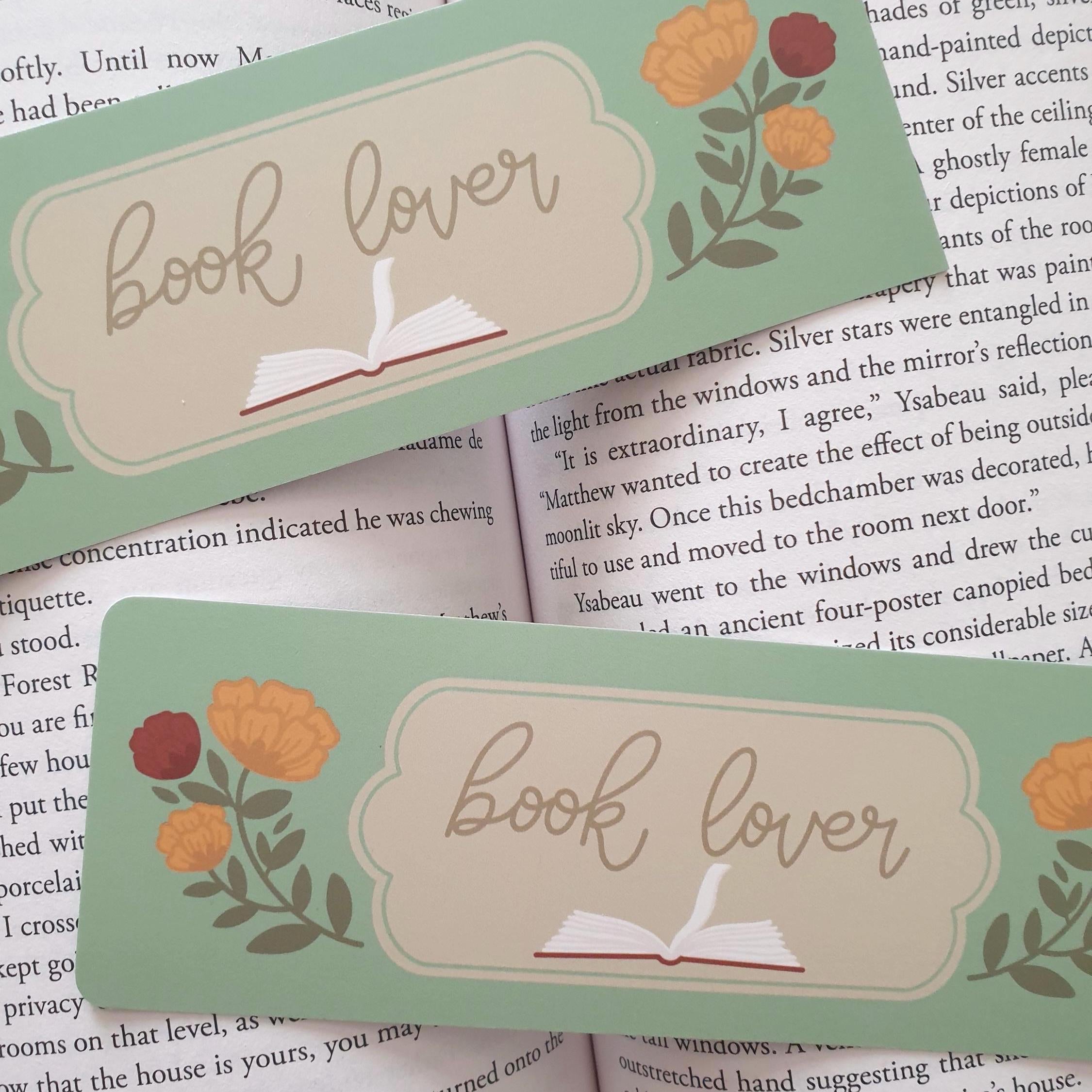 Book Lover Floral Bookmark
