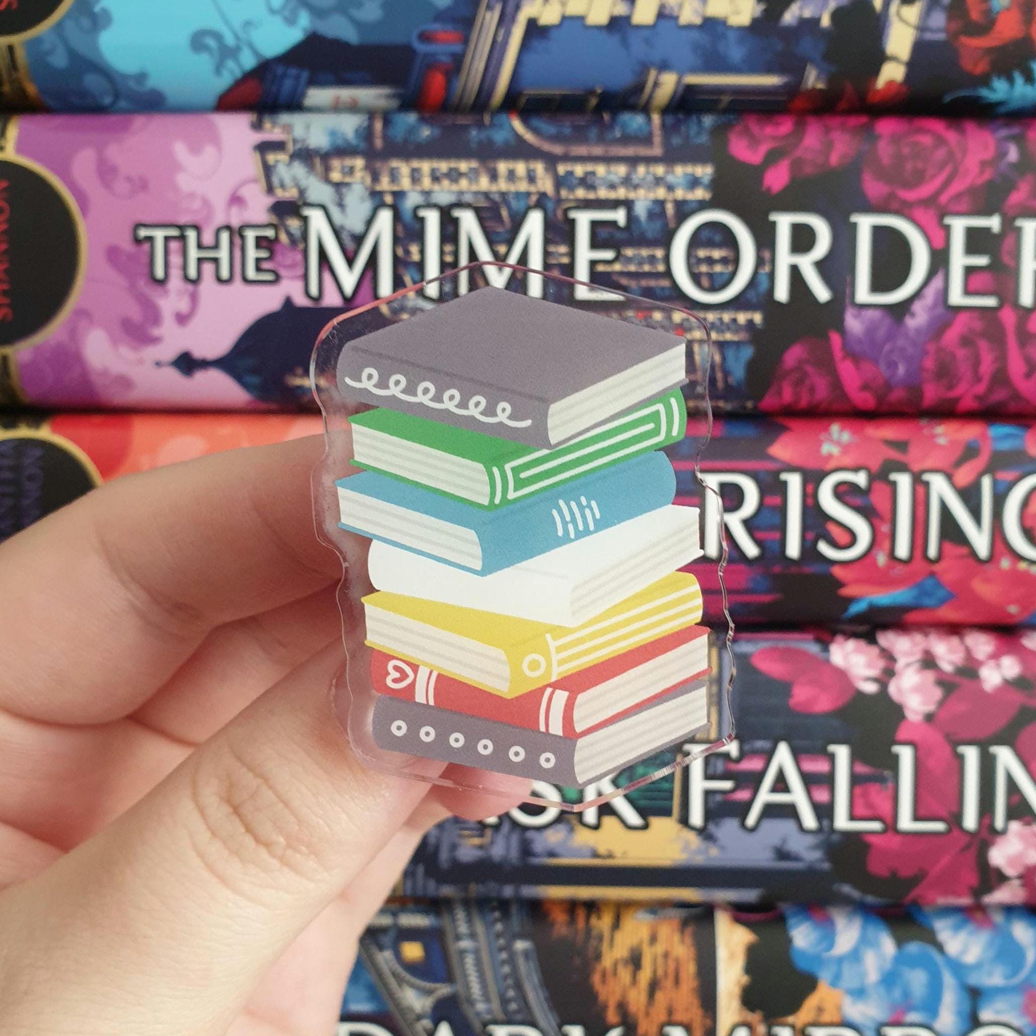 Disability Pride Bookstack Acrylic Pin